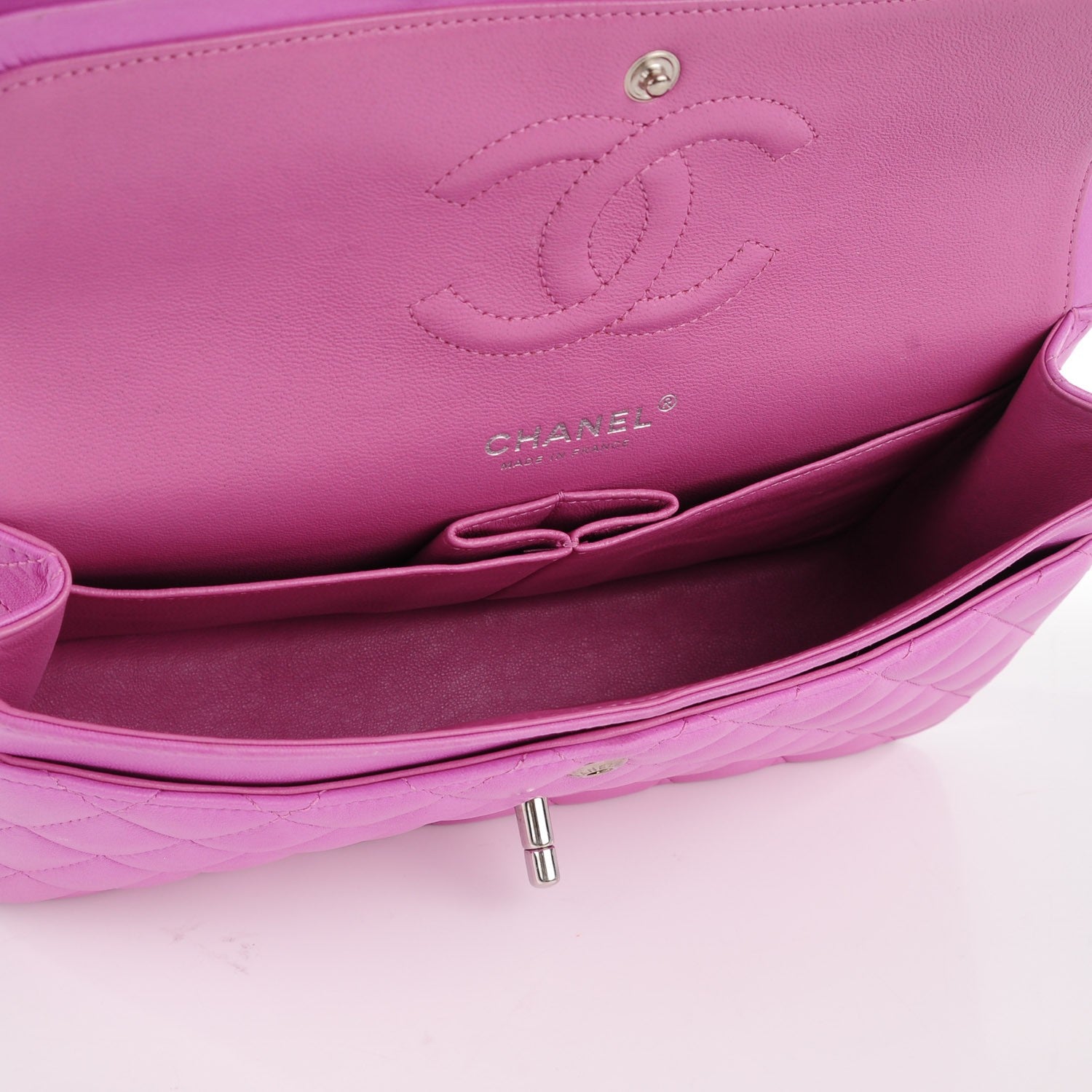 Chanel Lambskin Quilted Medium Double Flap Light Pink 5 of 8