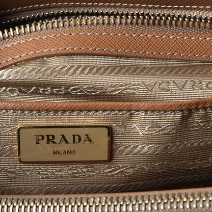 Prada Saffiano Medium Galleria Double Zip Tote Caramel 6 of 22