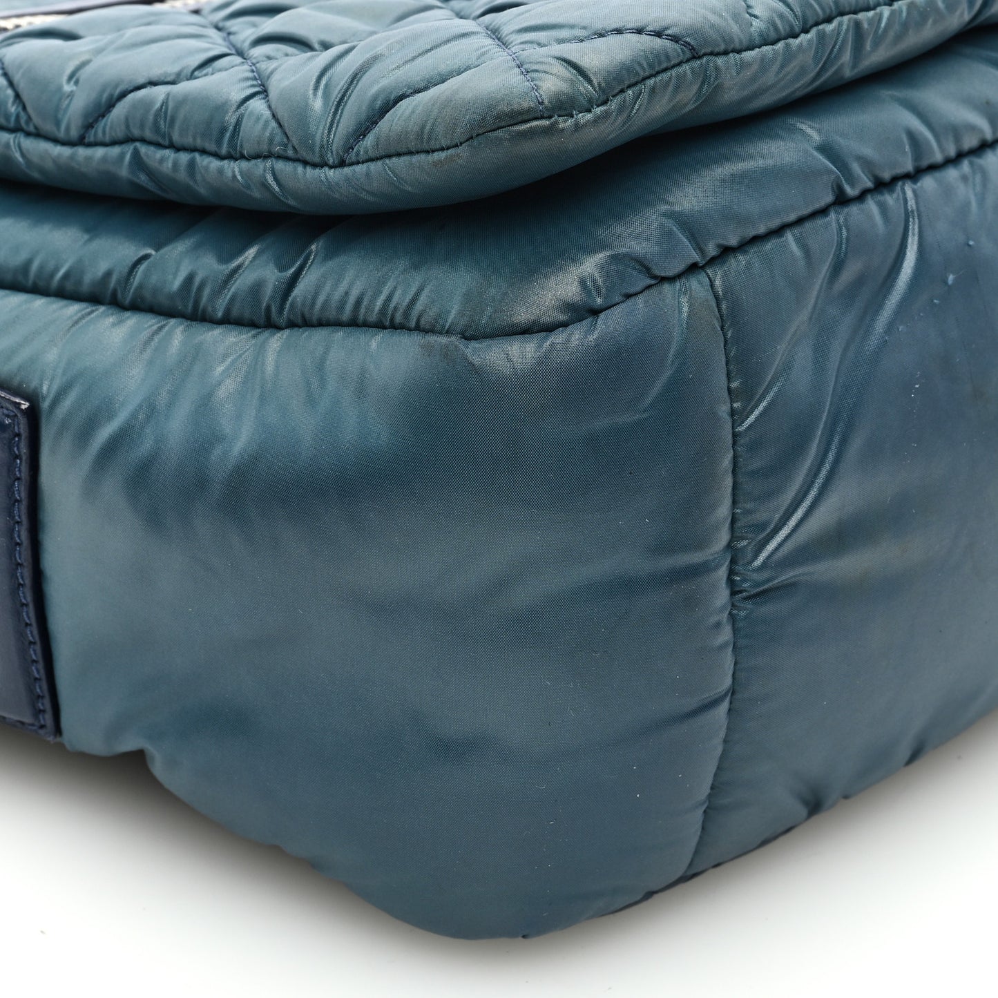 Nylon Small Coco Cocoon Messenger Bag Blue