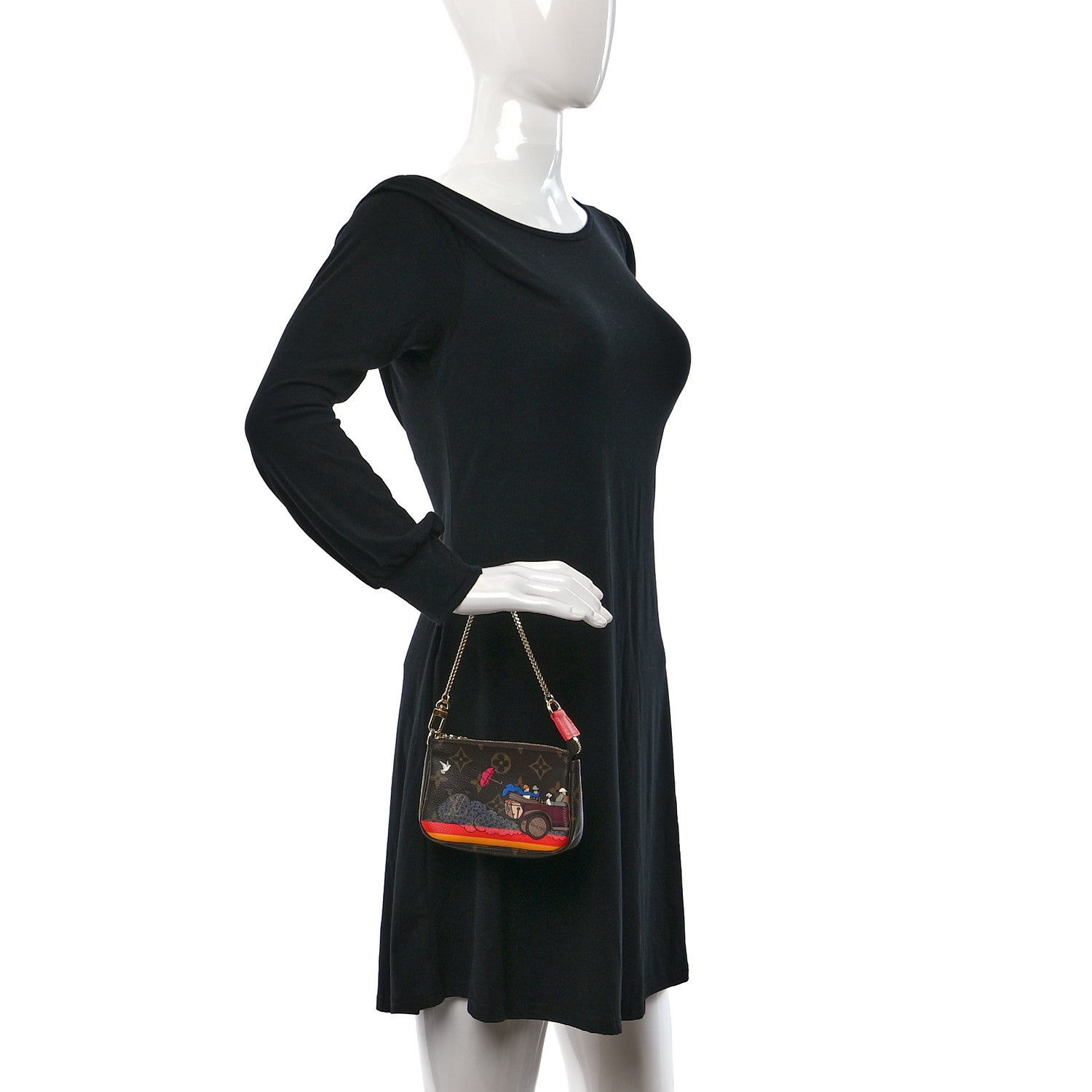Louis Vuitton Monogram 2015 Christmas Animation Mini Pochette Accessories 2 of 9