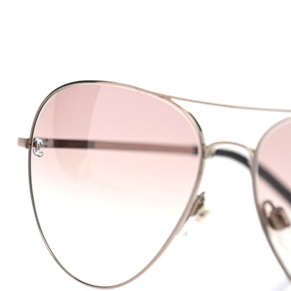 Chanel CC Aviator Sunglasses 4189-T-Q Pink 7 of 8