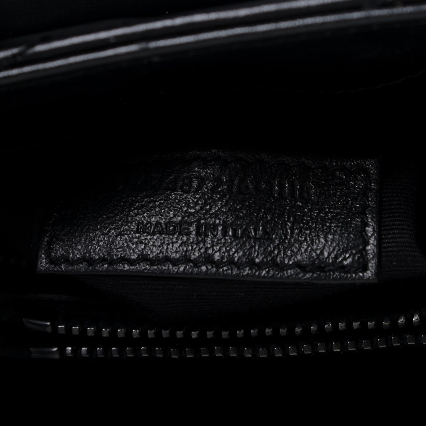Calfskin Y Quilted Monogram Medium Loulou Chain Satchel Black