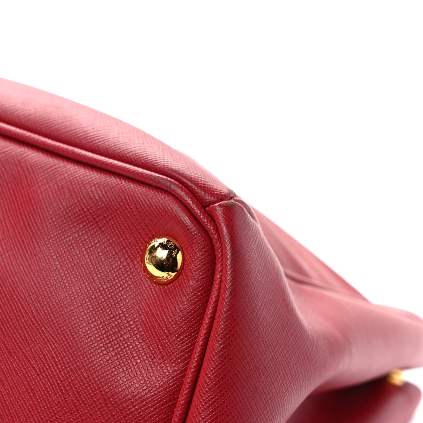 Saffiano Lux Large Galleria Double Zip Tote Fuoco