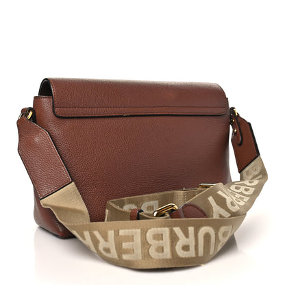 Burberry Calfskin Vintage Check Note Crossbody Bag Tan 3 of 11