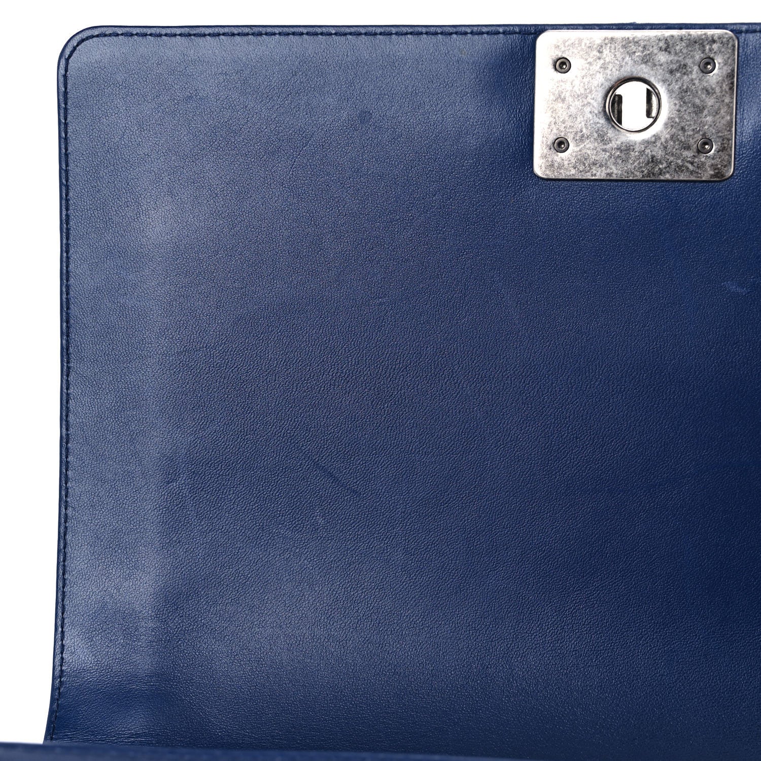 Chanel Calfskin Quilted New Medium Boy Flap Blue 13 of 16
