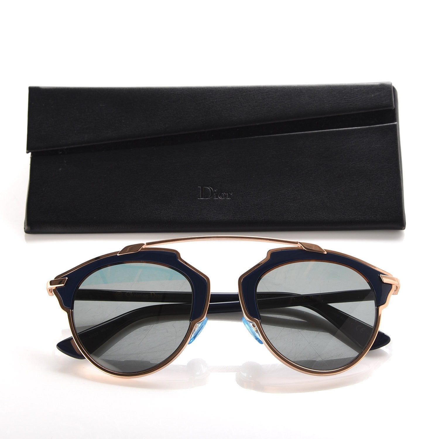 Christian Dior Mirrored So Real Sunglasses Rose Gold Blue 9 of 9