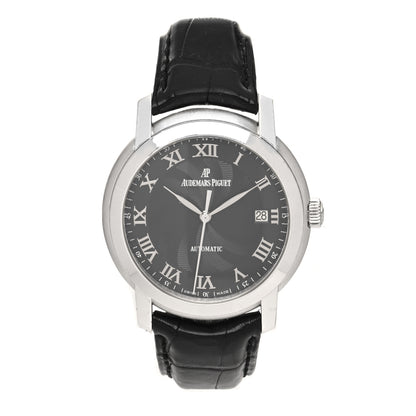 Audemars Piguet 18K White Gold Alligator 39mm Jules Audemars Automatic Watch Black 15120BC.OO.A002CR.03 1 of 5