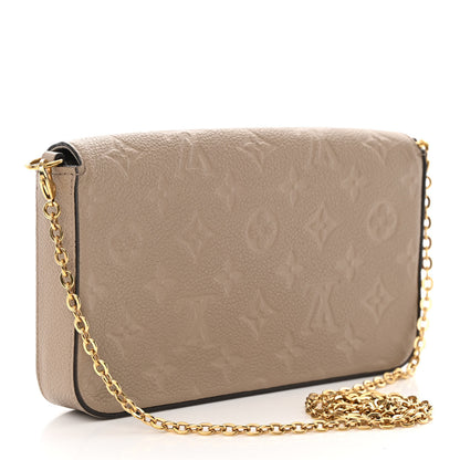 Louis Vuitton Empreinte Pochette Felicie Chain Wallet Tourterelle 4 of 16