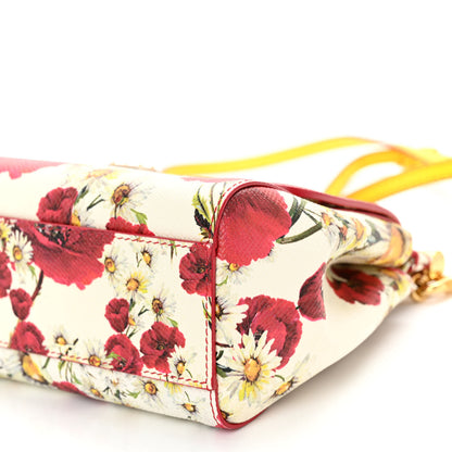 Dolce & Gabbana Dauphine Floral Print Small Miss Sicily Satchel White Multicolor 11 of 12