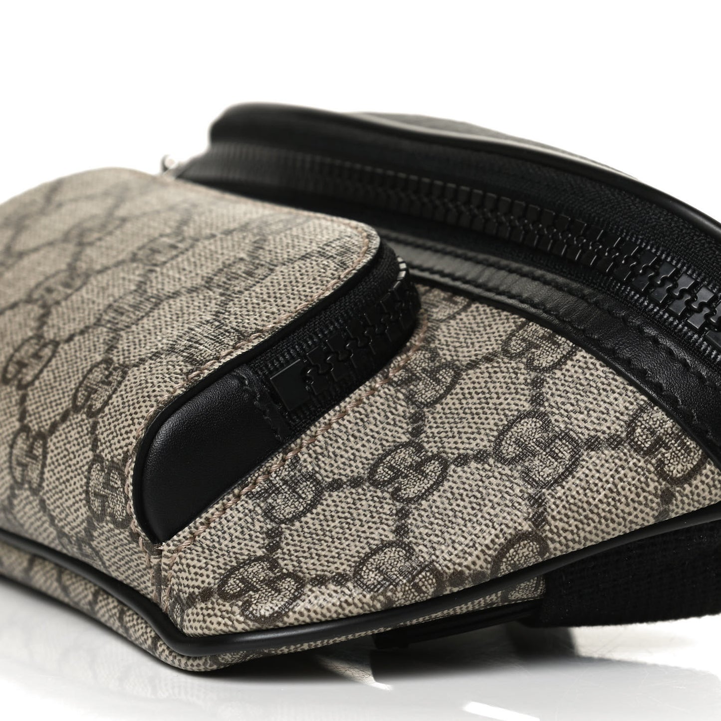GG Supreme Monogram Belt Bag Black