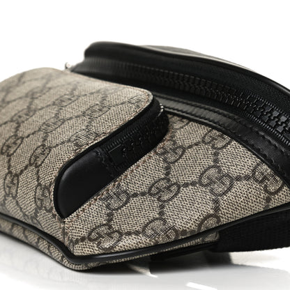 Gucci GG Supreme Monogram Belt Bag Black 10 of 12