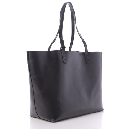 Mansur Gavriel Calfskin Shopping Tote Black Blu 3 of 13