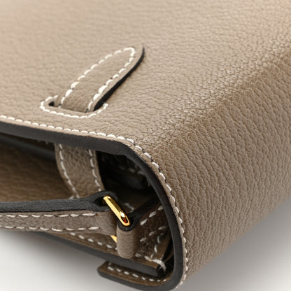Hermes Chevre Mysore Kelly To Go Wallet Etoupe 12 of 14
