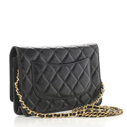 Chanel Aged Calfskin Quilted Lucky Charms Casino 2.55 Reissue Wallet On Chain WOC Black 3 of 13