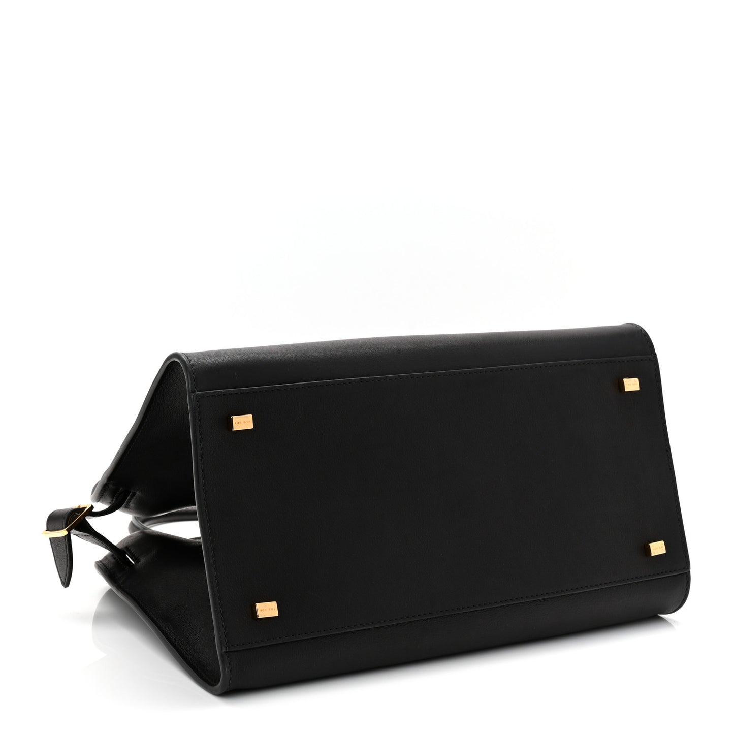 Polished Saddle Calfskin Soft Margaux 12 Black