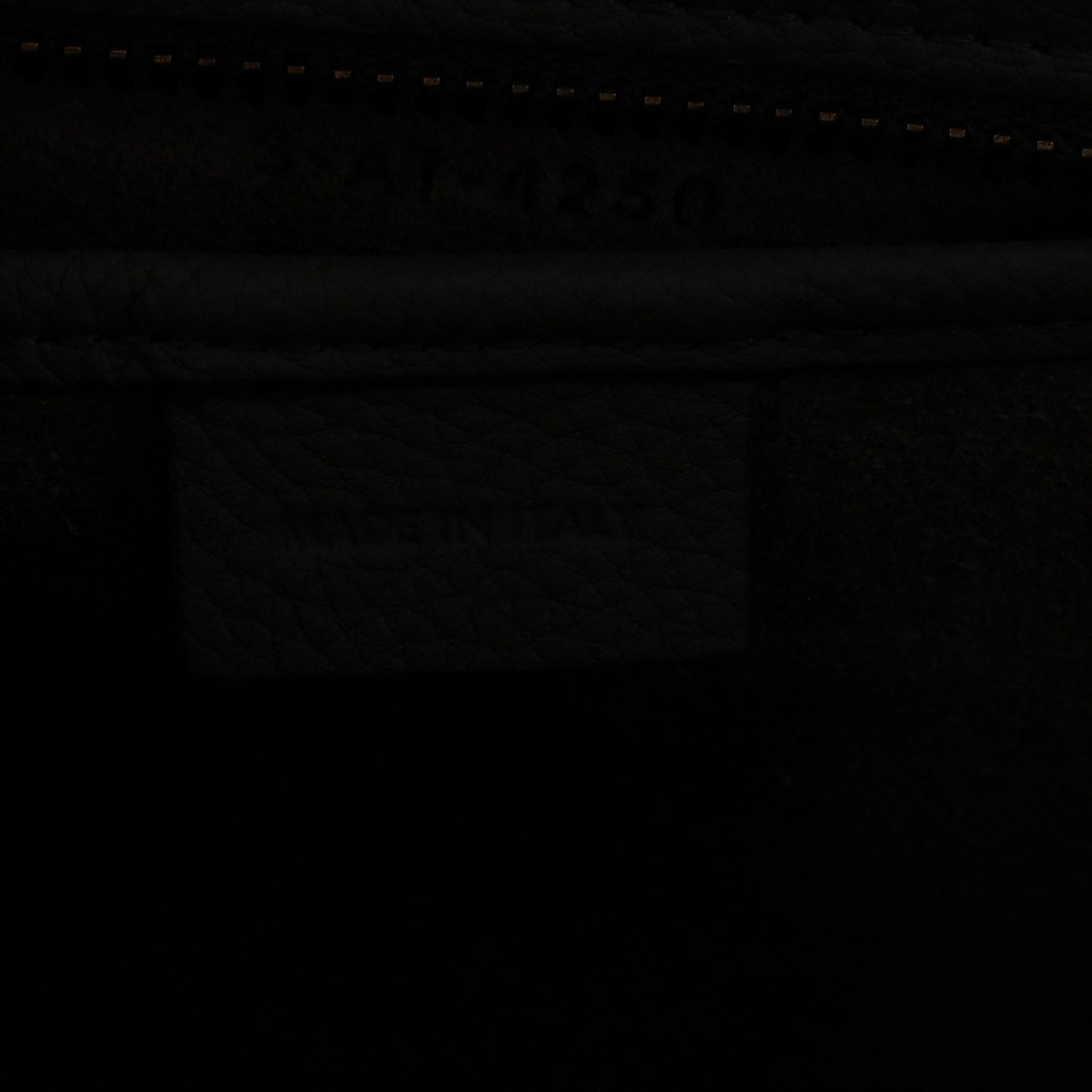 Drummed Calfskin Nano Luggage Kohl