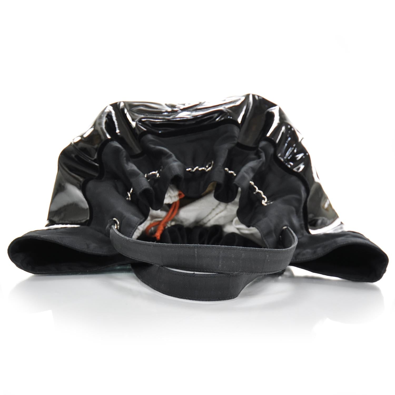 Chanel Vinyl Stretch Spirit Large Cabas Tote Black 5 of 9