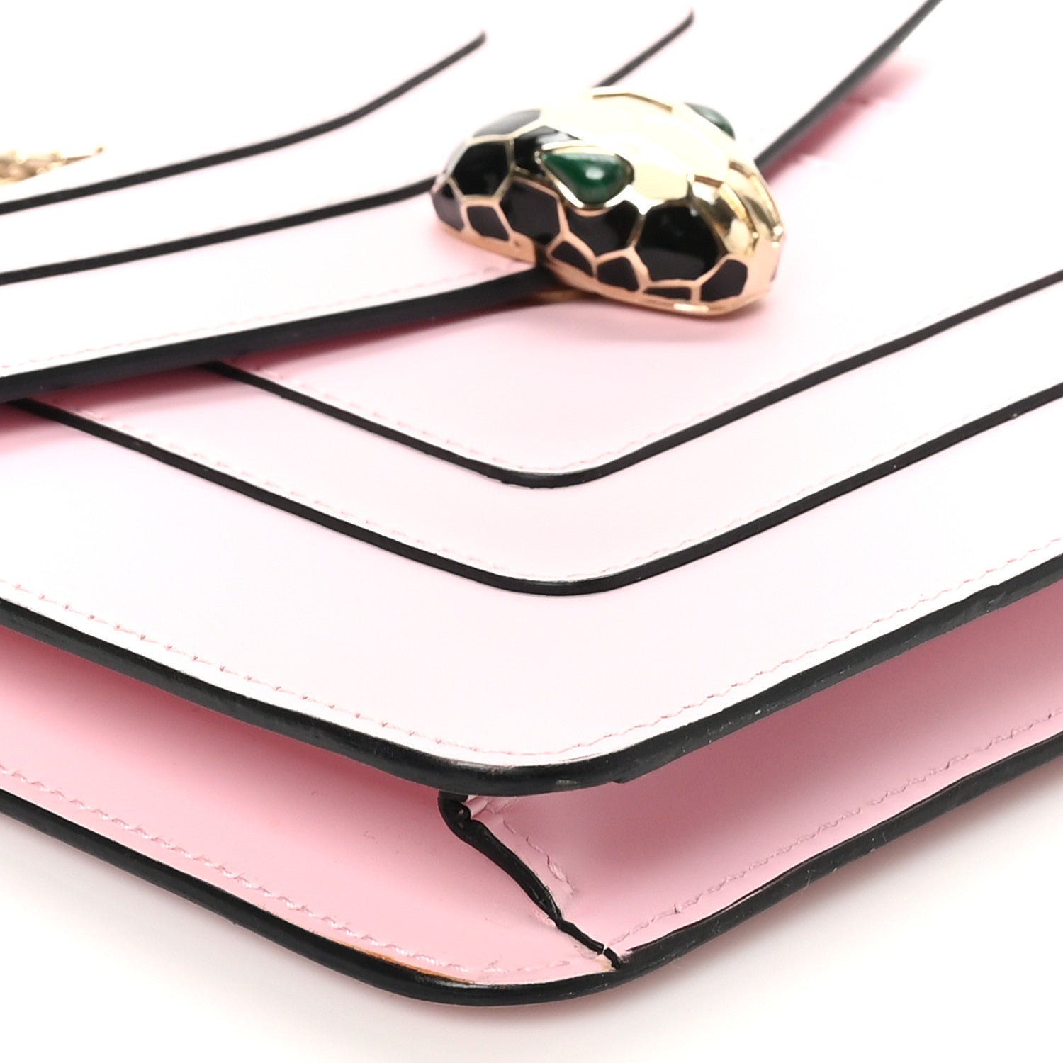 Bulgari Calfskin Small Serpenti Forever Snake Strap Crossbody Bag Light Pink 8 of 9