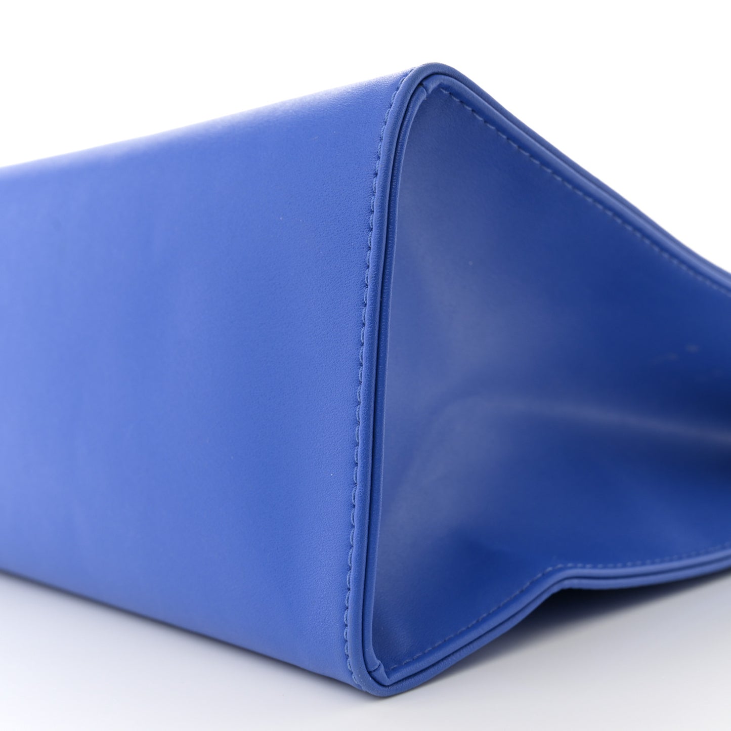 Vegan Leather Medium Shopping Bag Cerulean