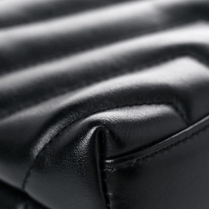 Saint Laurent Calfskin Y Quilted Monogram Toy Loulou Crossbody Bag Black 11 of 12
