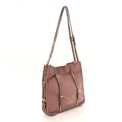 Valentino Garavani Vitello Rockstud Shopper Tote Poudre 3 of 8