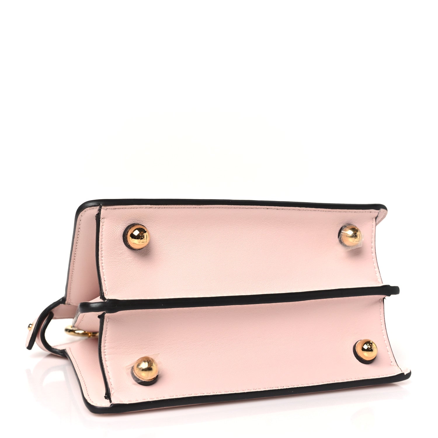 Fendi Shiny Nappa Petite Peekaboo I SEE U Satchel Rosa Confetto 4 of 9