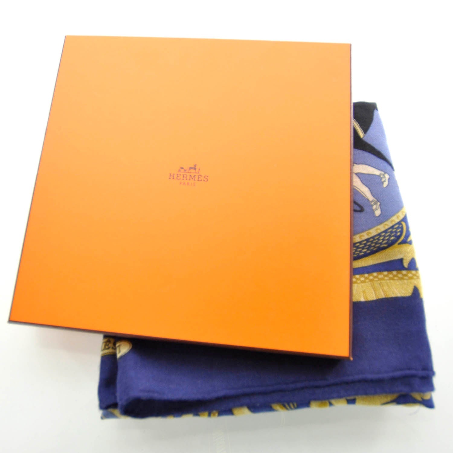 Hermes Cashmere Silk La Presentation Scarf 90 6 of 6