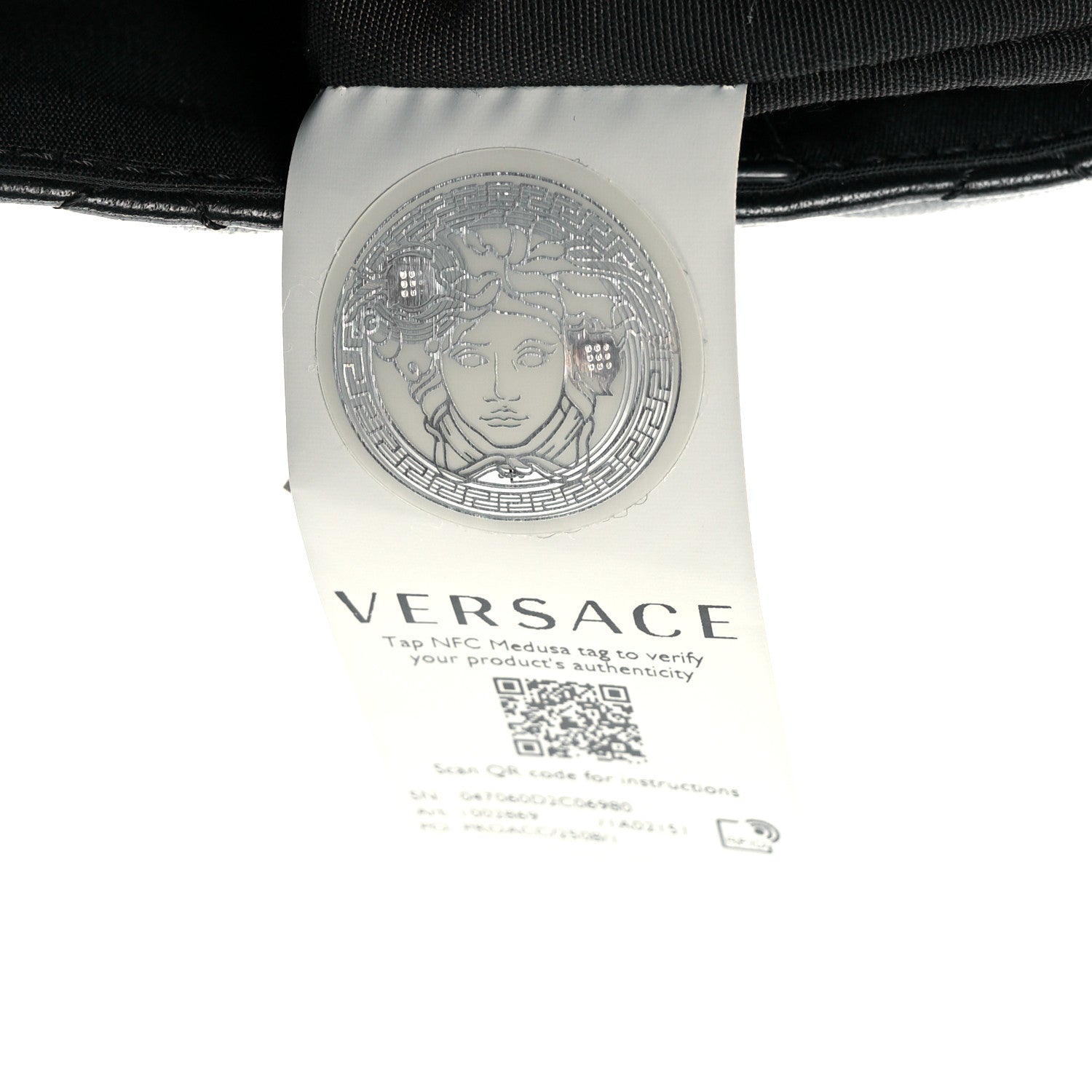 Versace Nappa Quilted Medusa Chain Shoulder Bag Black 7 of 10
