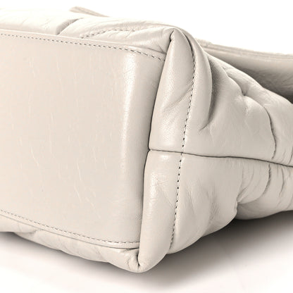 Saint Laurent Lambskin Quilted Small Loulou Puffer Monogram Chain Satchel Crema Soft 8 of 8