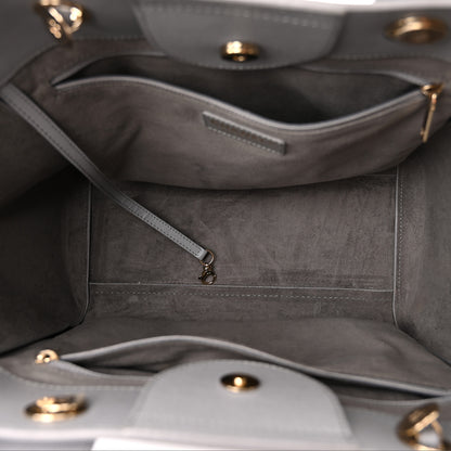 Chanel Caviar Studded Small Deauville Tote Grey 5 of 10