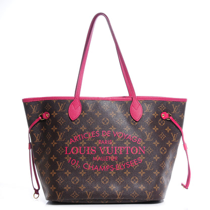 Louis Vuitton Monogram Articles de Voyage Ikat Neverfull MM Rose Indien 1 of 7