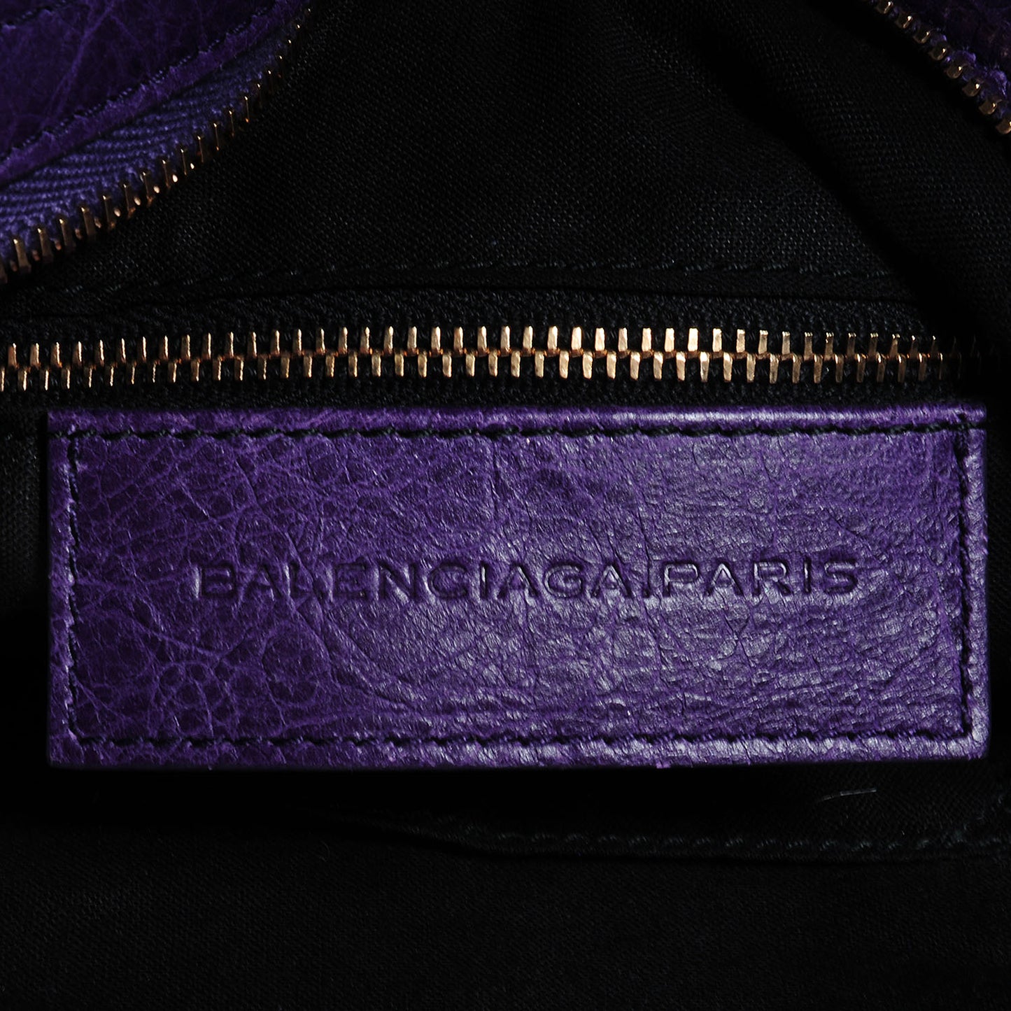 Agneau Giant 12 Rose Gold Hardware Town Dark Violet