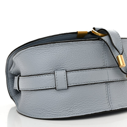 Chloe Grained Calfskin Small Marcie Saddle Bag Shady Blue 9 of 10