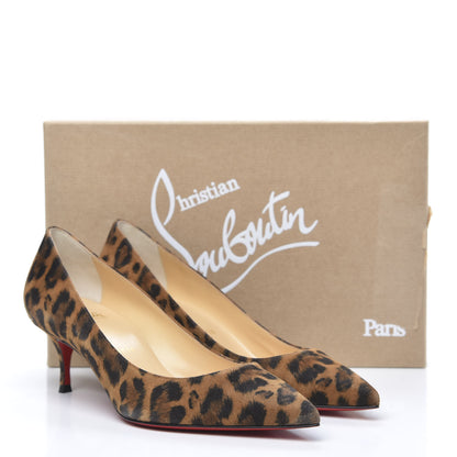 Christian Louboutin Veau Velours Kate 55 Pumps 36 Leopard 8 of 8