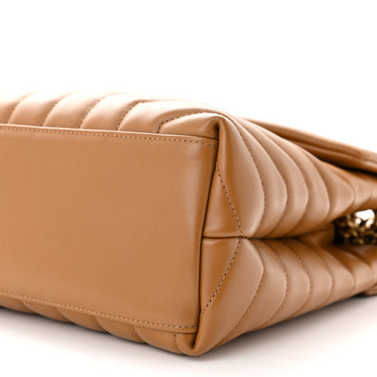 Saint Laurent Calfskin Y Quilted Monogram Medium Loulou Chain Satchel Dark Natural 10 of 10