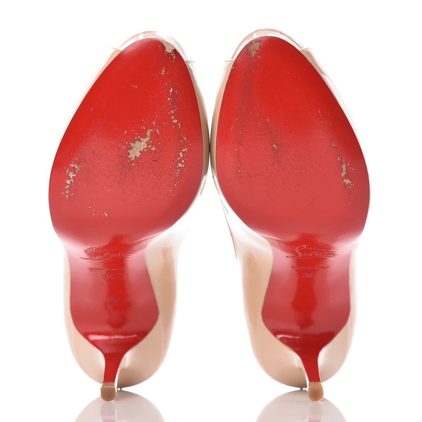 Patent Mater Claude 85 Pumps 36 Nude