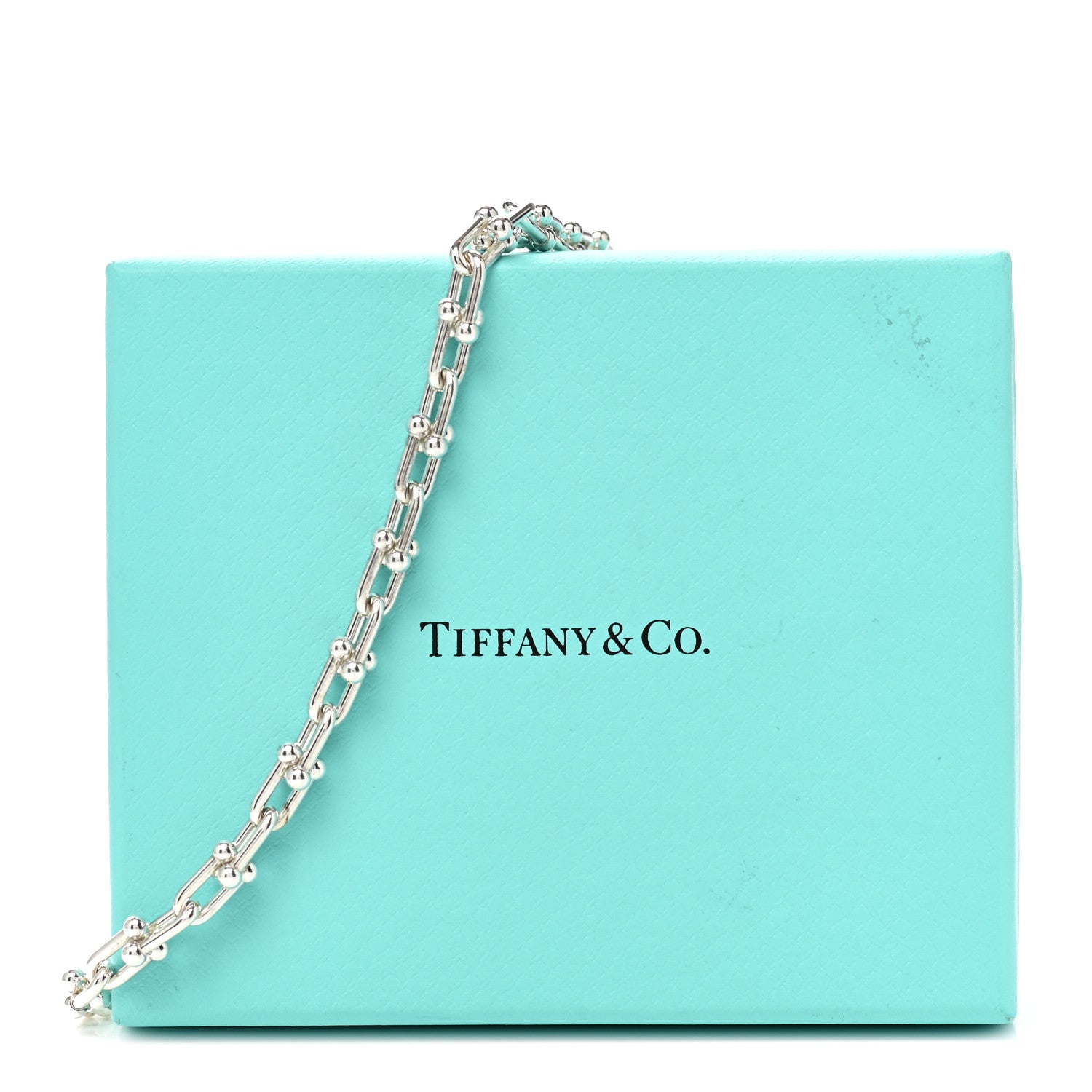 Tiffany Sterling Silver Medium HardWear Link Necklace 5 of 5