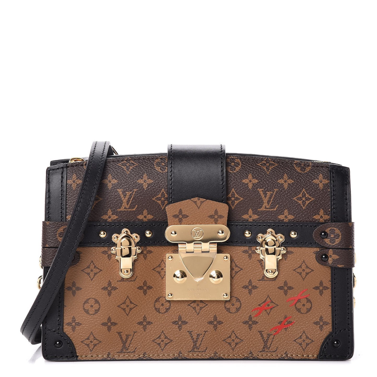 Reverse Monogram Trunk Clutch