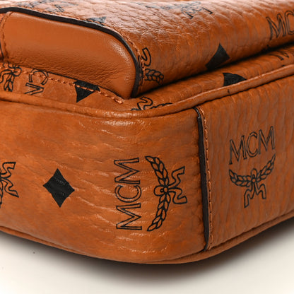 MCM Visetos Camera Crossbody Bag Cognac 7 of 11