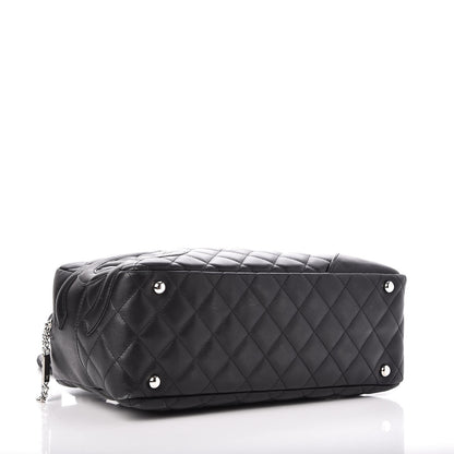 Chanel Calfskin Quilted Large Cambon Bowler Black 4 of 7