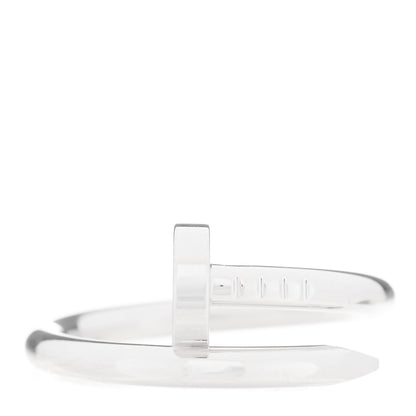 Cartier 18K White Gold Juste Un Clou Ring 55 7.25 1 of 3