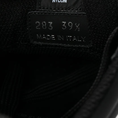 Prada Re-Nylon Piuma Metal Triangle Logo Quilted 45mm Sneakers 39.5 Black 9 of 10