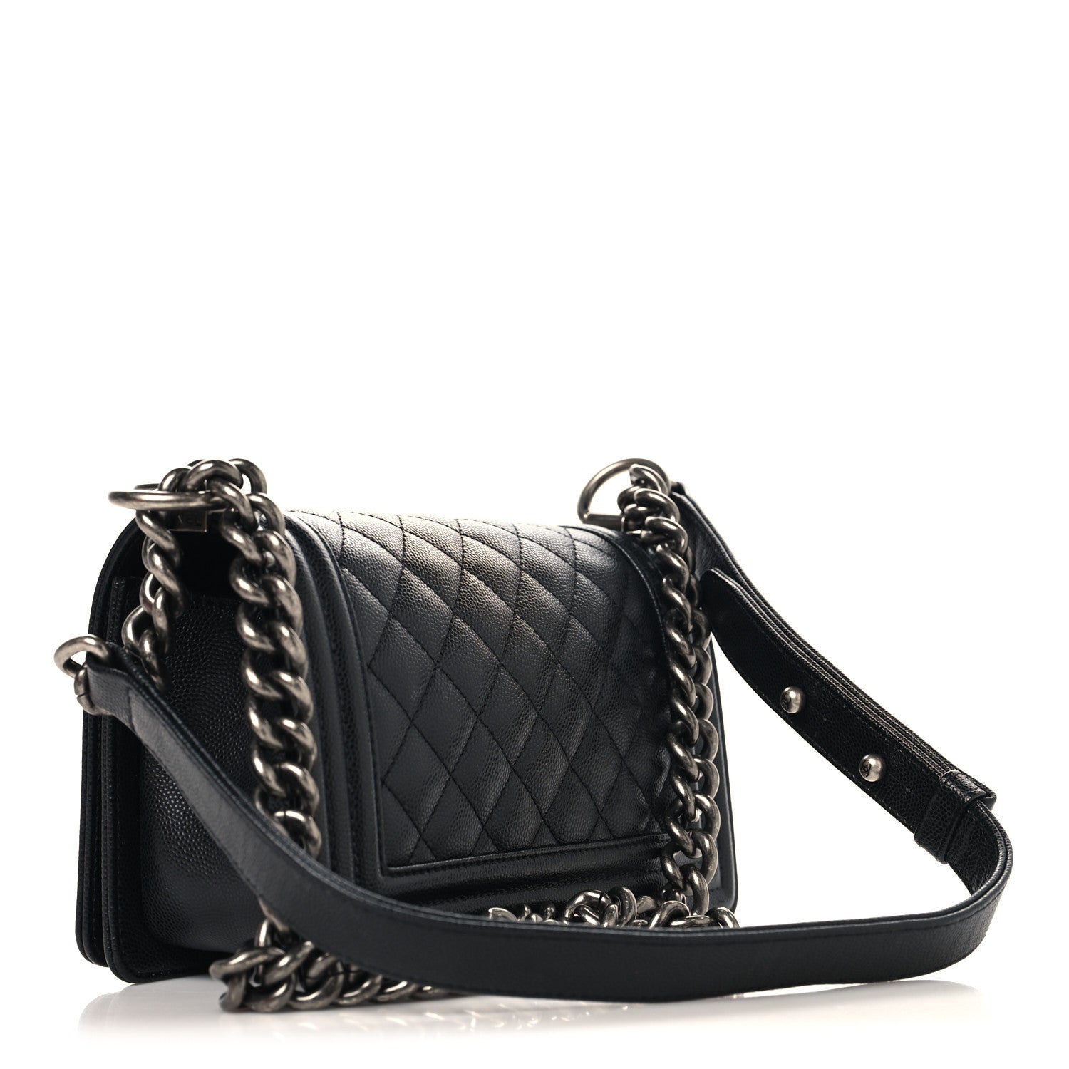 Chanel Caviar Quilted Small Boy Flap Black 3 of 10