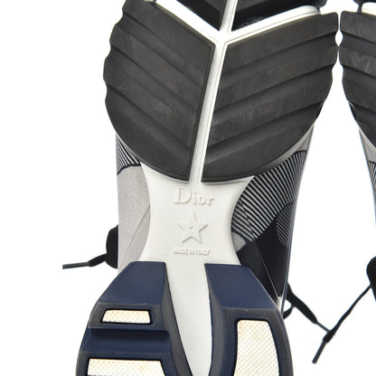 Christian Dior Neoprene Rubber Womens D-Connect Sneakers 38 Blue Black 6 of 7