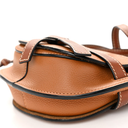Loewe Grained Calfskin Mini Gate Crossbody Bag Caramel Pecan 10 of 10