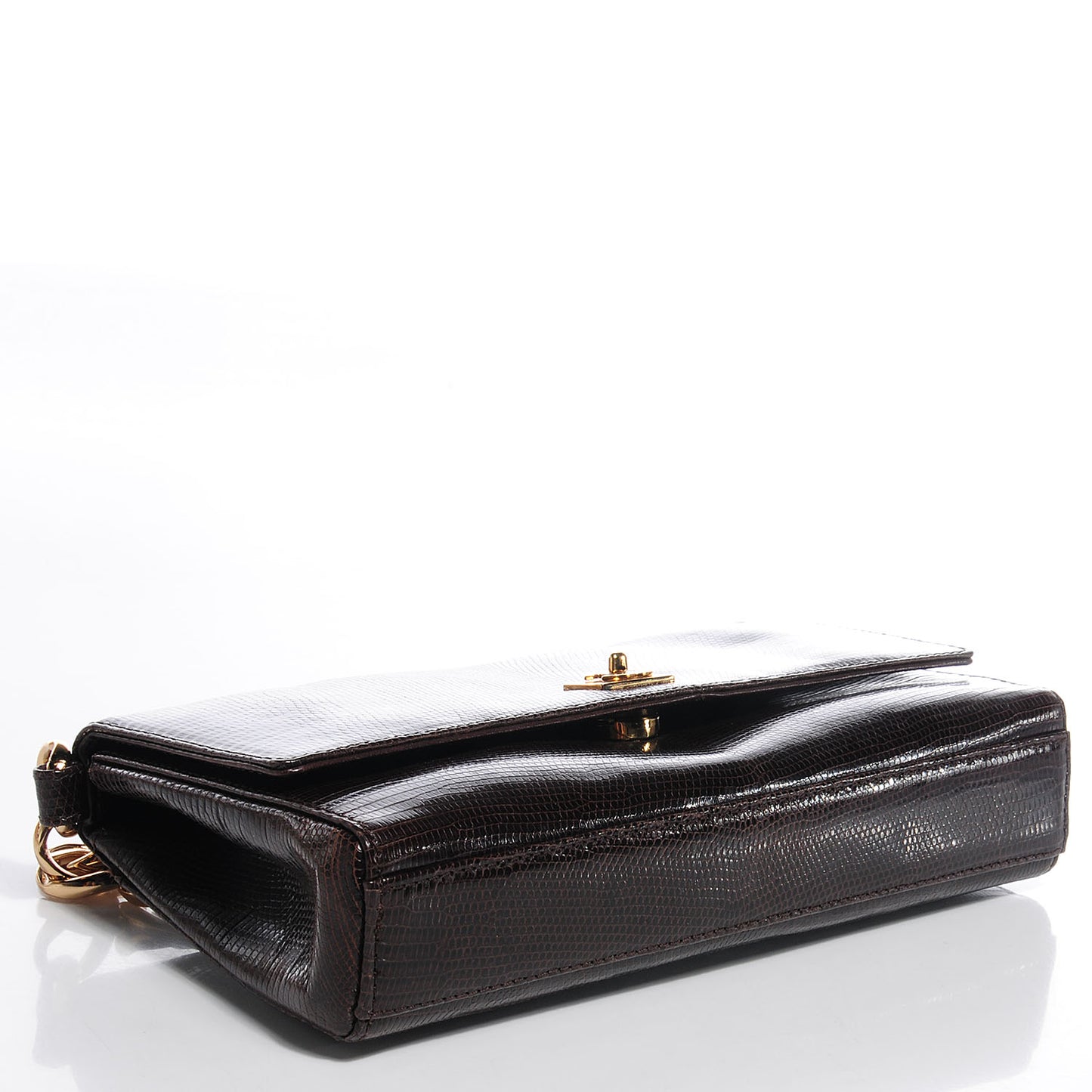 Lizard Single Flap Brown
