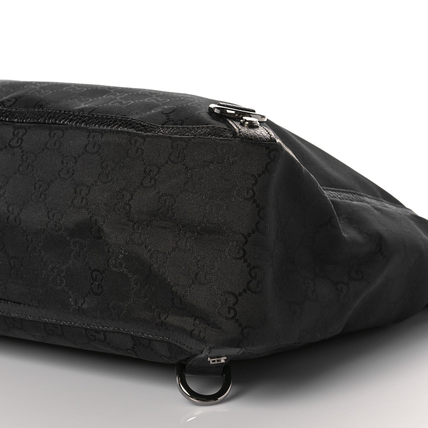 Nylon Monogram Large Abbey Tote Black