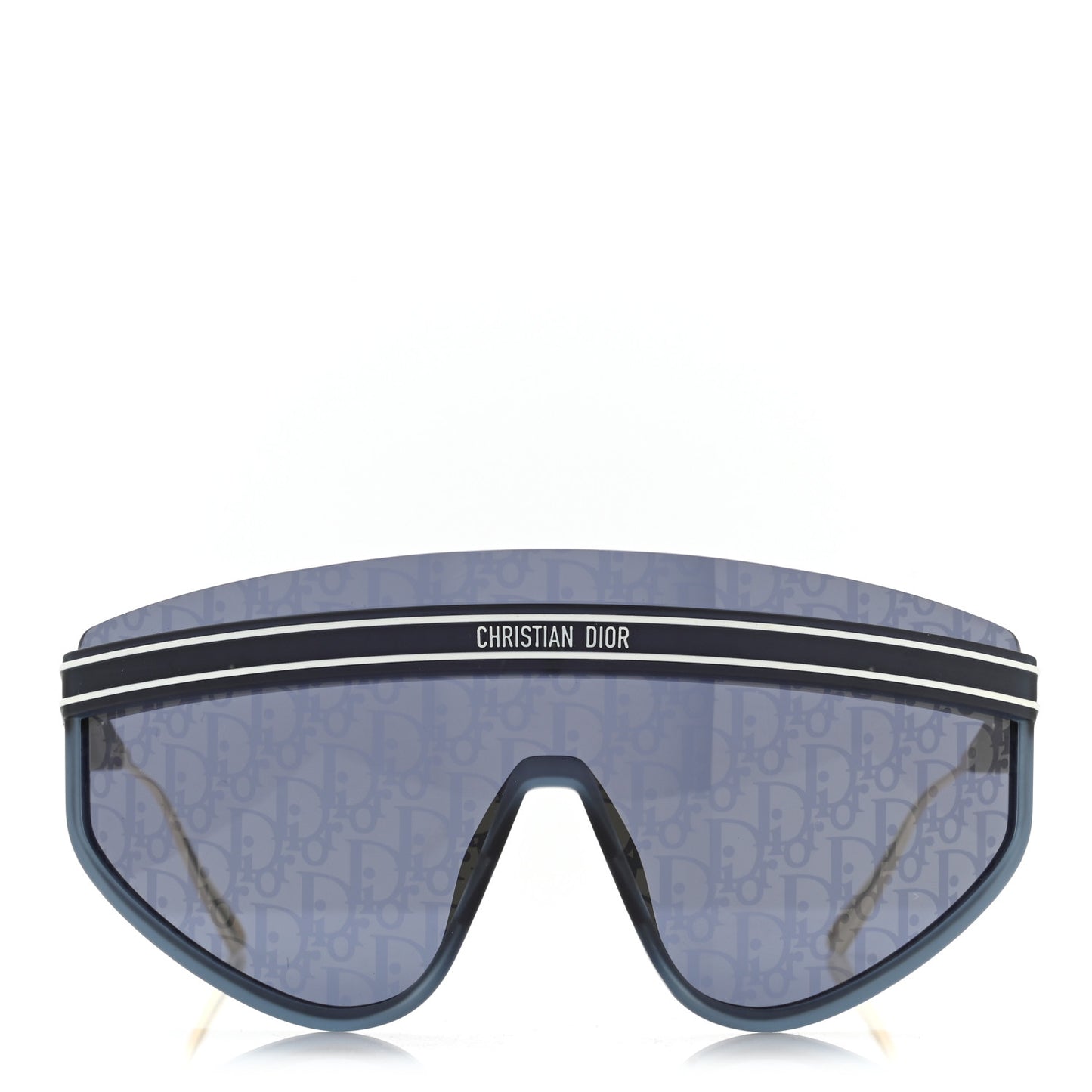 Oblique Mask DiorClub M2U Sunglasses Translucent Blue