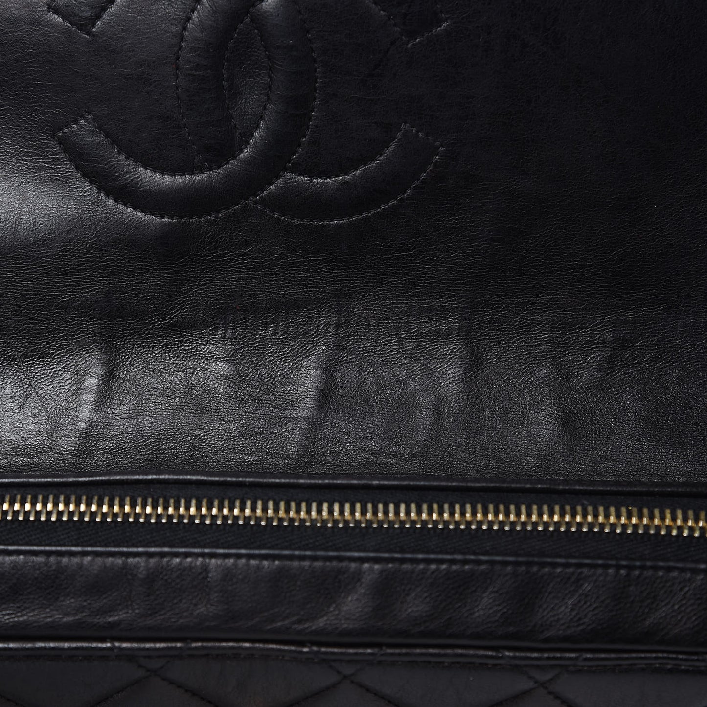 Lambskin Quilted Backpack Black