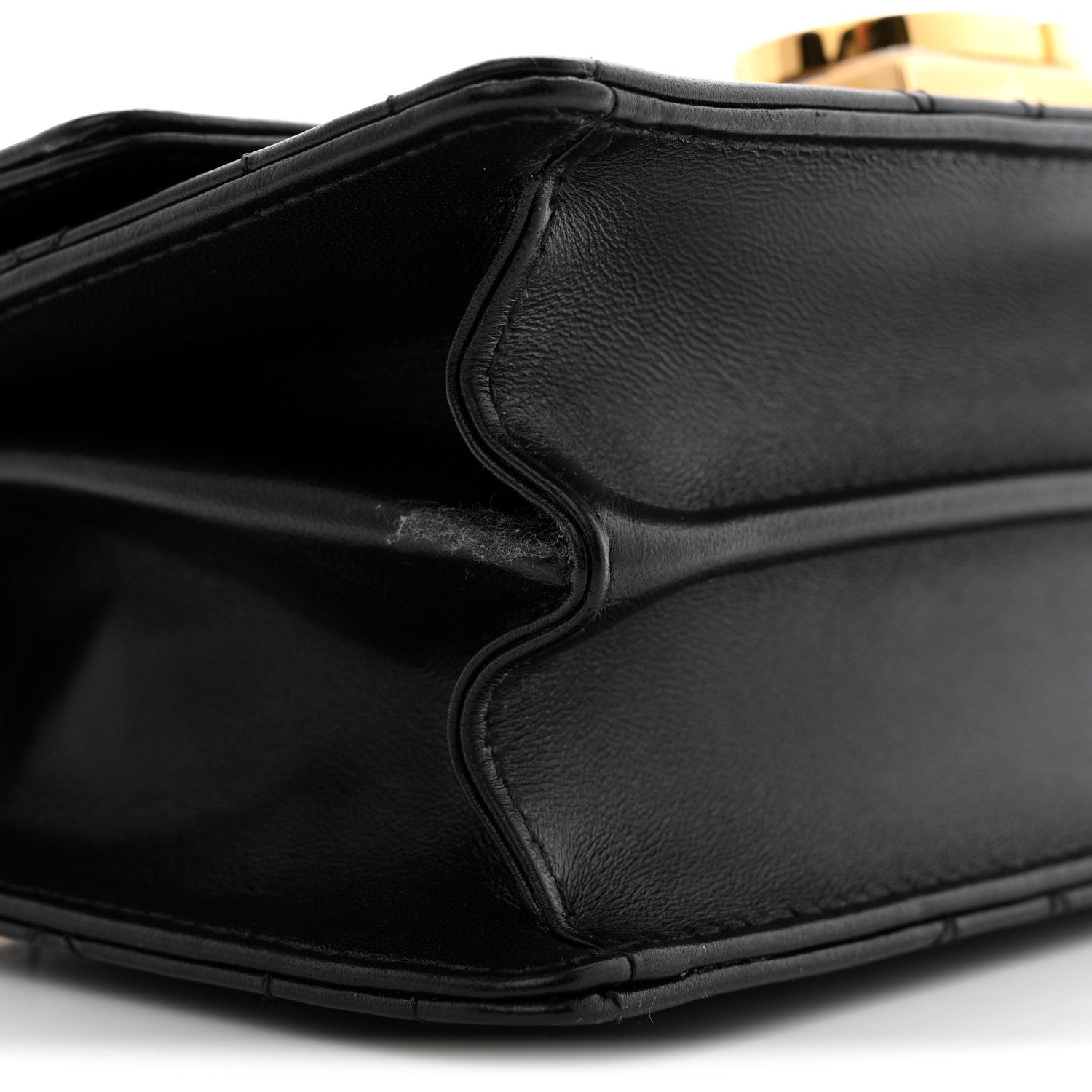 Christian Dior Calfskin Cannage Mini Ange Bag Black 8 of 9